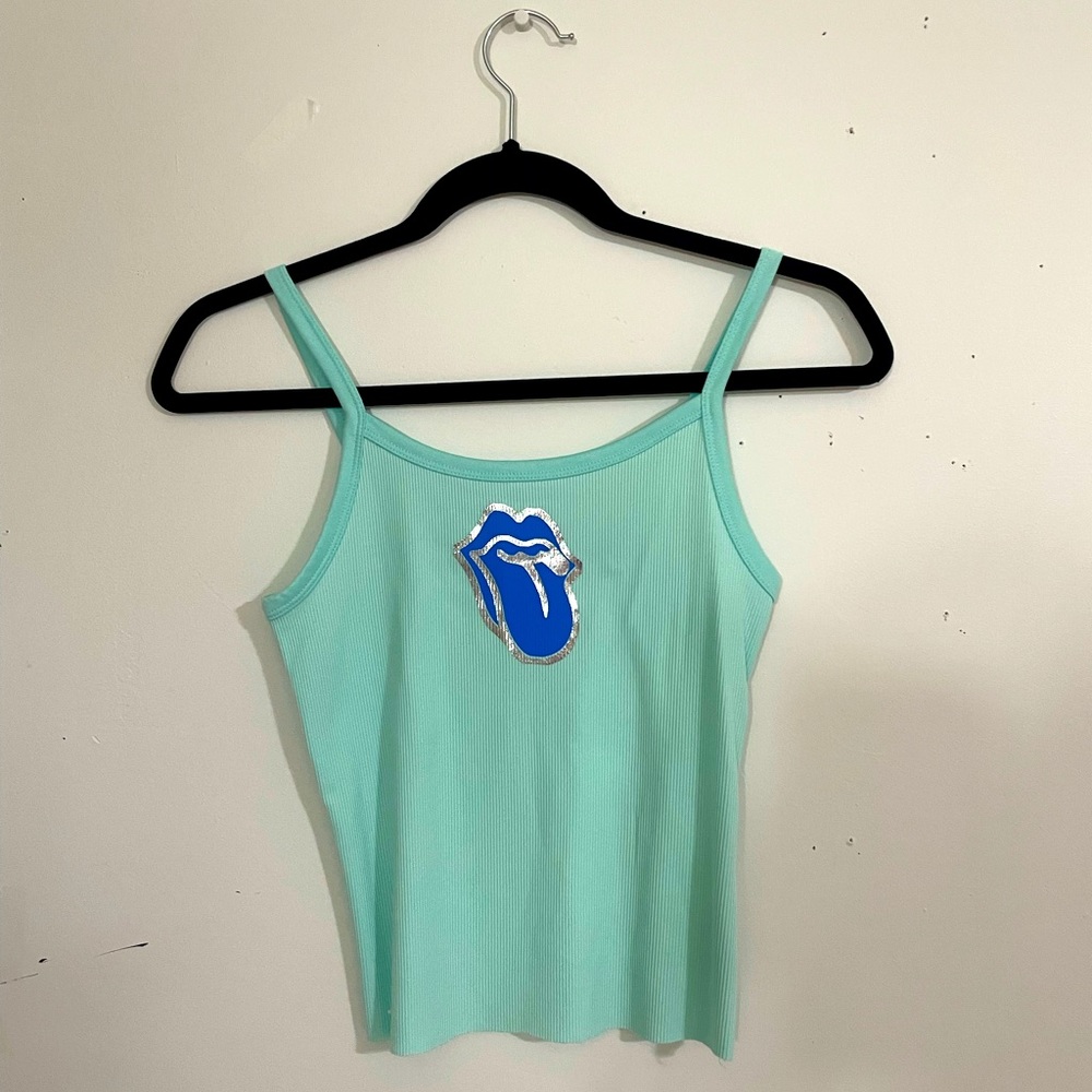 Rolling stone tongue tank top